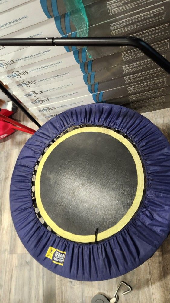 Urban Rebounding Program With Mini Trampoline. 