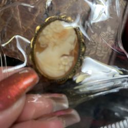 Cameo Brooches Vintage 
