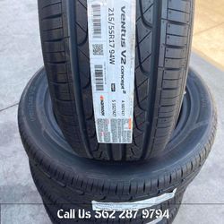 215/55R17 Hankook Ventus New Tires Installed and Balanced
