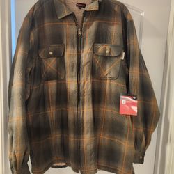 Men's New Shirt Jacket Wolverine 2x Large