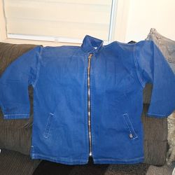 Men L/XL Blue Jeans Jacket