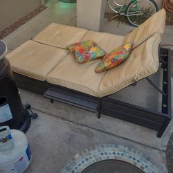 Patio Bed With Outdoor Cushions
