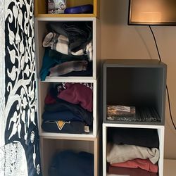 Floating Cube Shelves