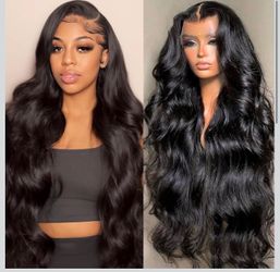 🔥Brand new🔥 13x6 Full Lace Front Wigs Human Hair HD Transparent Body Wave Lace Front Wigs Human Hair Upgraded 14A Pre Plucked Bleached Tiny Knots Fu