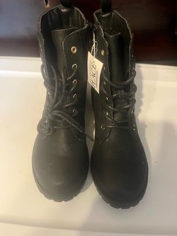 The Children's Place Kids Black Combat Boots