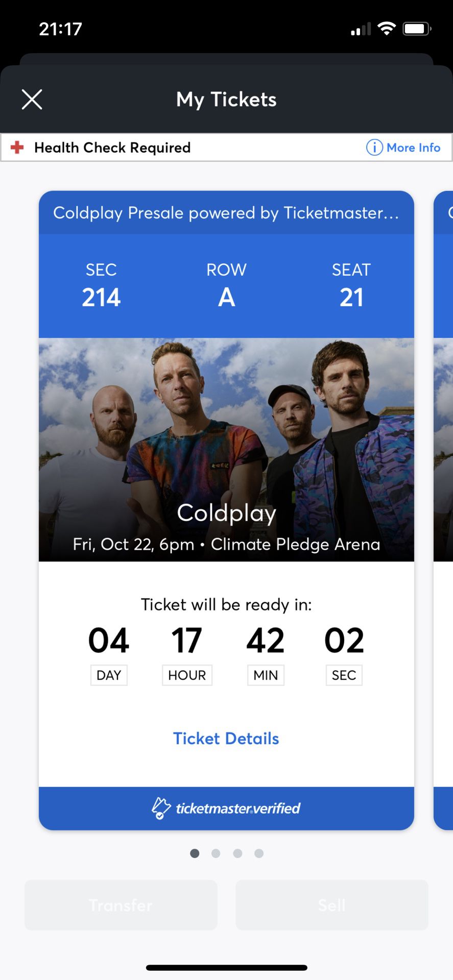 2 Coldplay Tickets