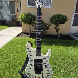 Kramer Nightswan Electric Guitar - Aztec Marble Graphic