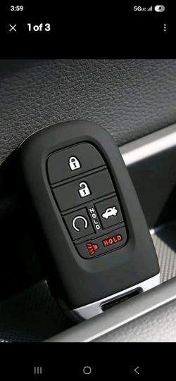 Silicone Key Fob Cover for 2022-26 Honda Civic  Protection Case  1 Pcs (Black)