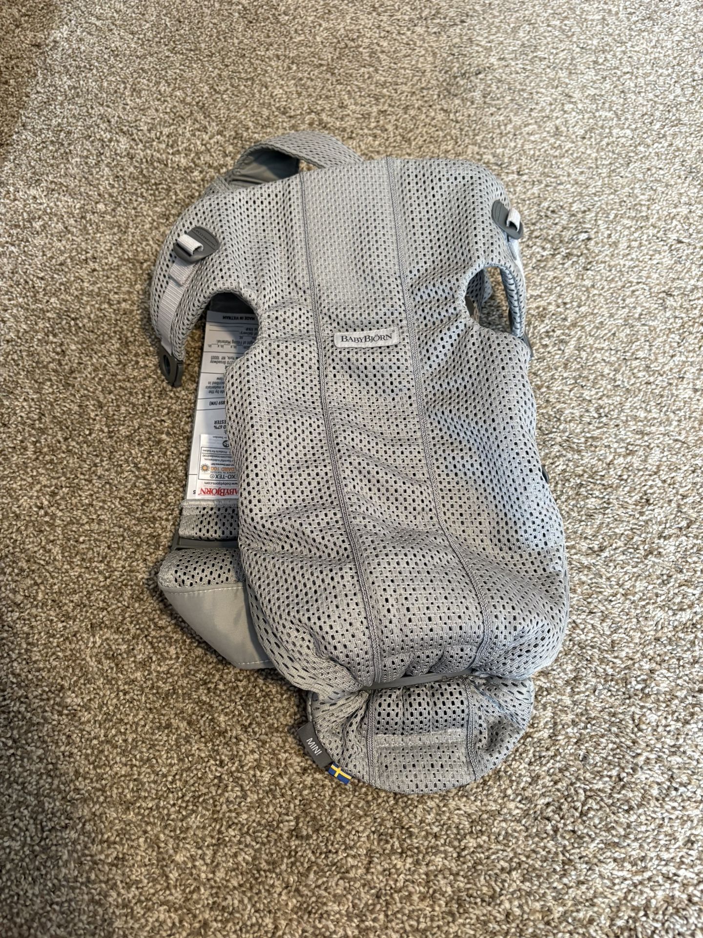 BabyBjorn Baby Carrier Mini, 3D mesh, Gray