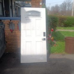 Steel Door With Lite. 36 By 78