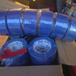 Caja de masking tape azul