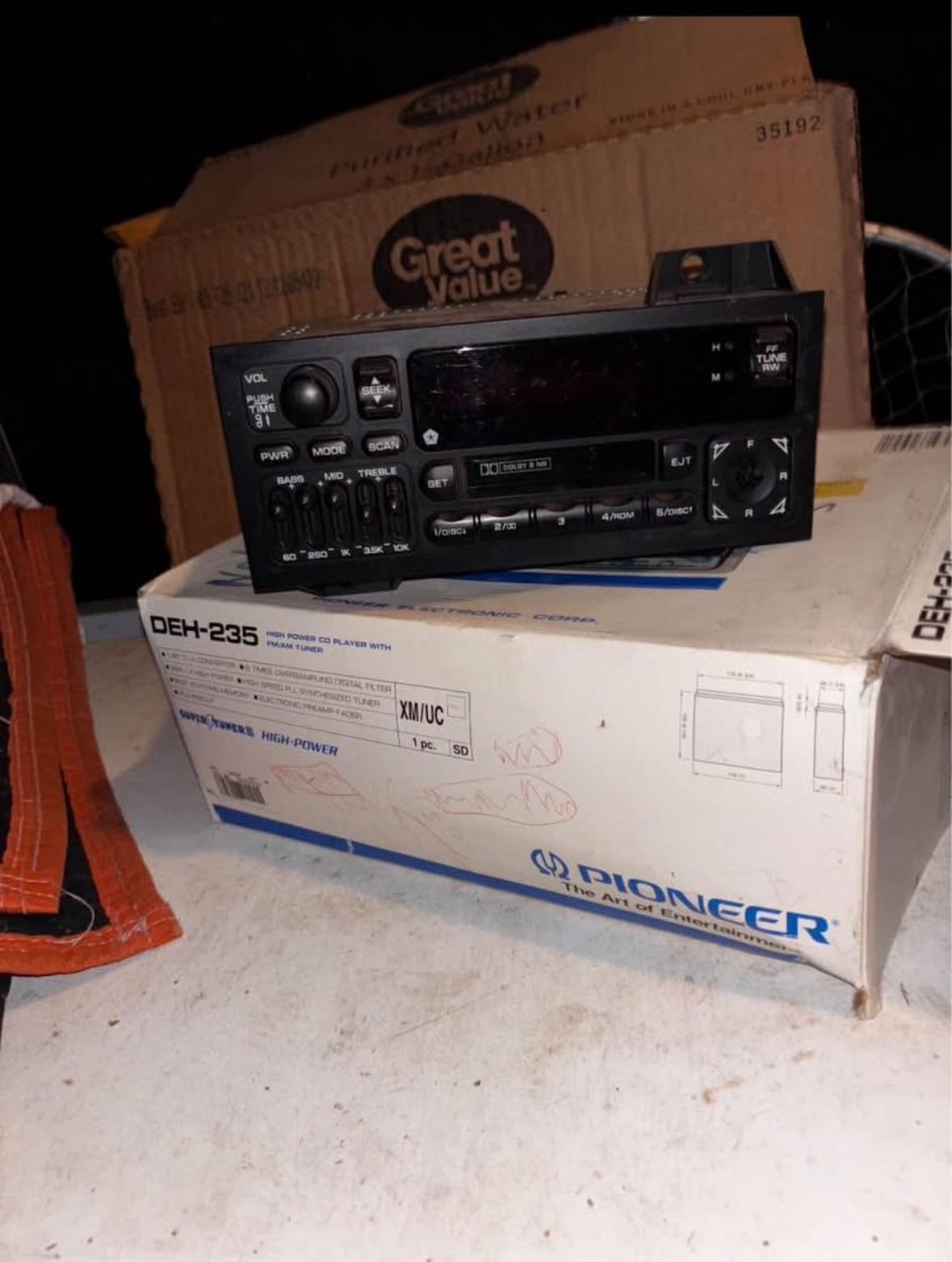 VERY NICE 1(contact info removed) Mopar Dodge Ram Jeep Chrysler 5BAND EQ Radio Cassette Player(untested)