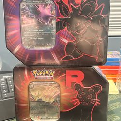 Team Rocket tins destined rivals pokemon
