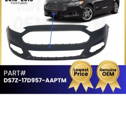 *NEW* OEM 2013-2016 FORD FUSION FRONT PRIMED BUMPER P/N DS7Z-17D957-AAPTM