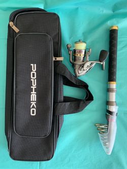 Telescopic Fishing Pole Set Spinning Reel