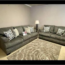 08C1G04*__ Slate Color Sofa And Loveseat By Ashley * Brand New * In Stock*P a y  E a s i l y