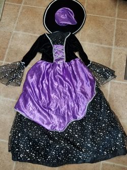 Witch costume with hat 10/12