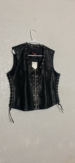 Brand  new leather women’s vest stylish size xl (OBO).