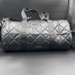 NWT Black Leather Steve Madden Travel Duffel