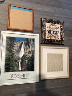 2 paintings posters and 2 photo frames for all $ 15