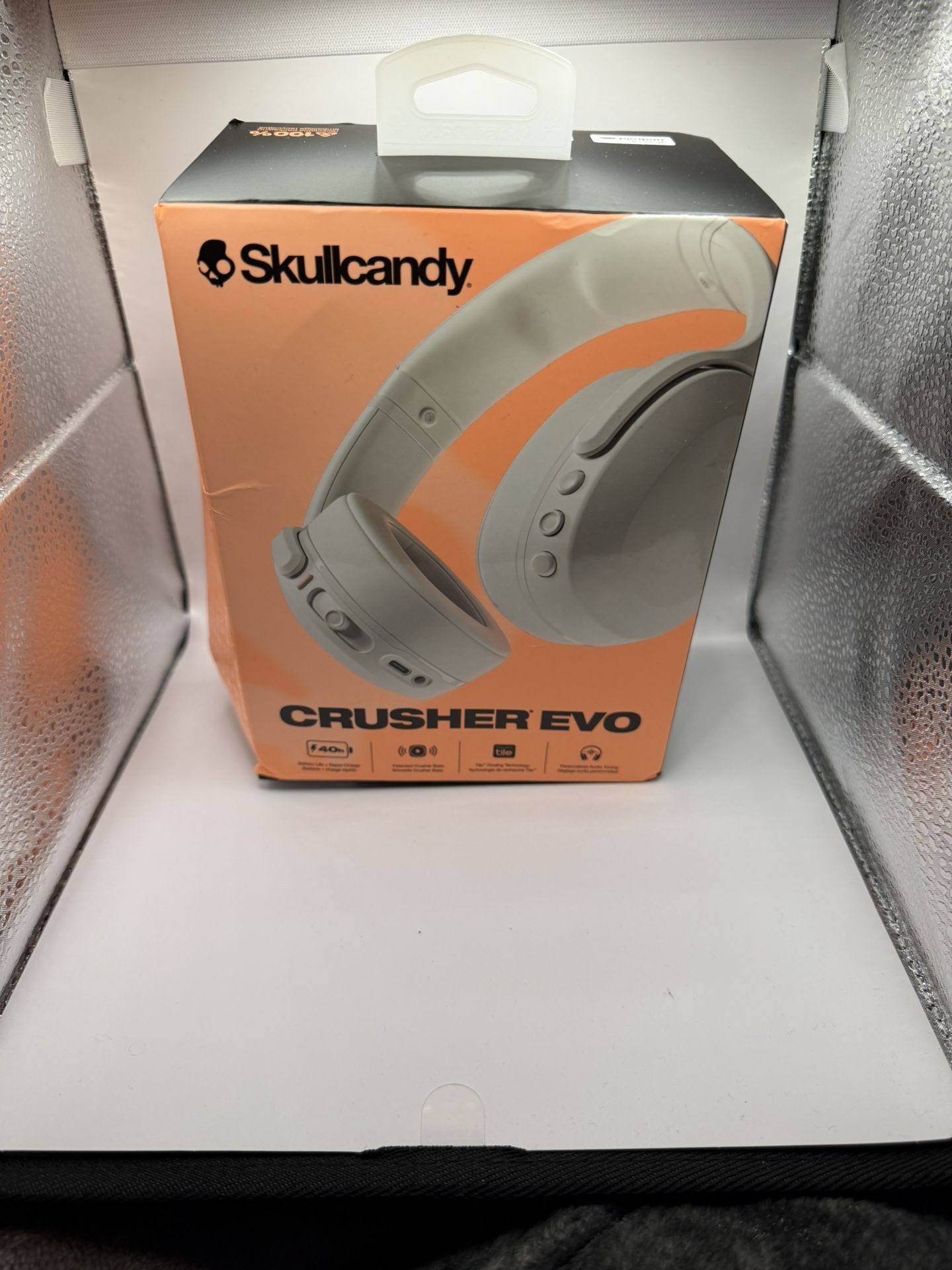 Skullcandy Crusher EVO Bluetooth Wireless Headphones, 40hr Battery - Box Damage