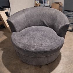 Modern Round Barrel Accent Chair