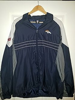 Denver Broncos windbreaker jacket men's large
