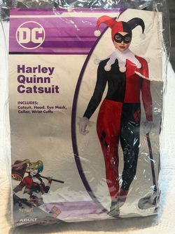 Spirit Halloween Adult Harley Quinn Catsuit Costume