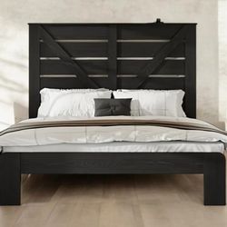 Full Size  Farmstyle BLACK Bedframe NEW IN BOX
