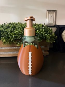 Football soap holder for foam bath and body works soaps