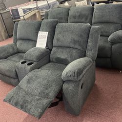 Brand New Reclining Love And Sofa Set!!