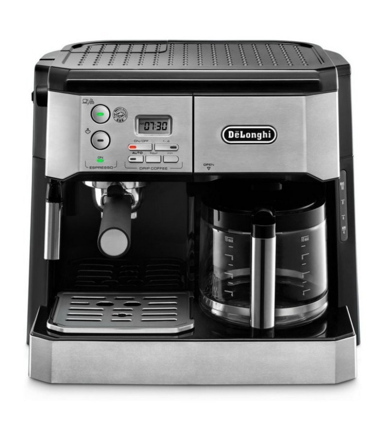 De'Longhi Combination Espresso/Coffee Machine - Stainless Steel BCO430