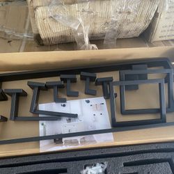 Matte Black 10 Pieces Bathroom Accessories 