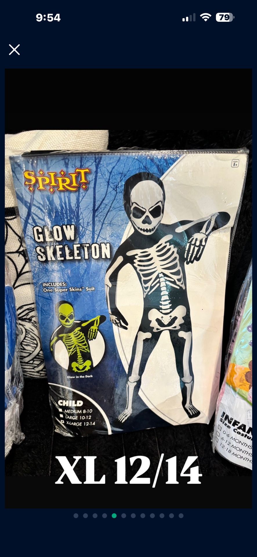 Glow Skeleton Costume