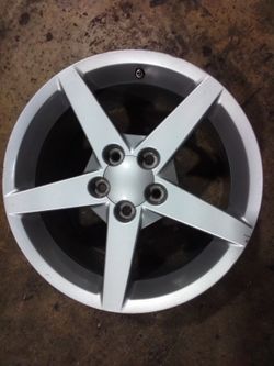 05-13 Chevy Corvette C6 Wheel Rim 18x8.5" Front silver 5 spoke 3608-S