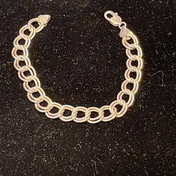 Sterling silver bracelet unisex 8 1/2 inch