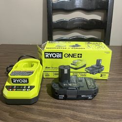 Ryobi 18v ONE+ 2.0 Battery & Charger 