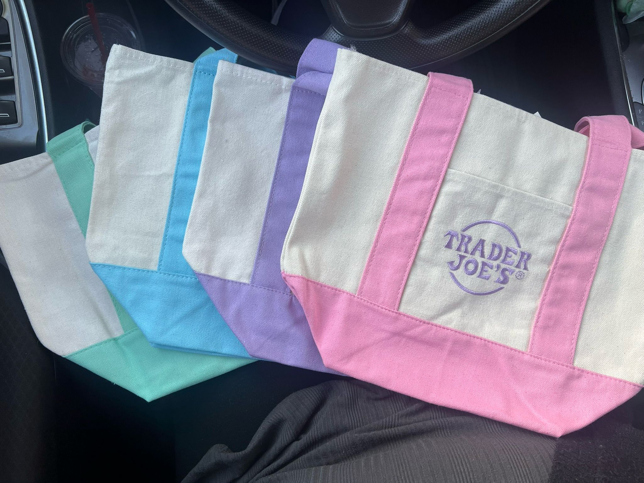Trader Joe’s Pastel Mini Totes