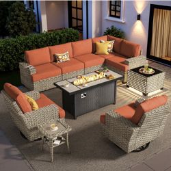 Brand New Patio Outdoor Furniture Set With Fire Pit 
