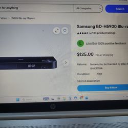 Samsung 3D Blu-ray Player W 4 3D Glasses