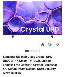 Samsung 58-Inch Crystal UHD 4K Smart TV