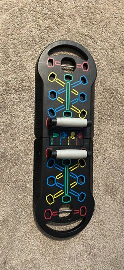 Push Up Board Fitness Portable & Foldable 20 in 1 Up bar at home Gym.