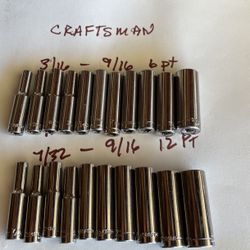 Craftsman  1/4” Drive Socket Sets
