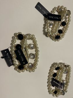 White House Black Market Bracelets (3) and Necklace