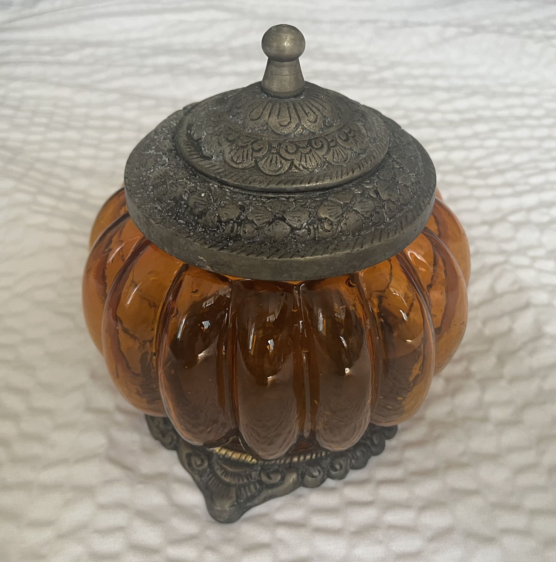 Vintage Pumpkin Candle Holder
