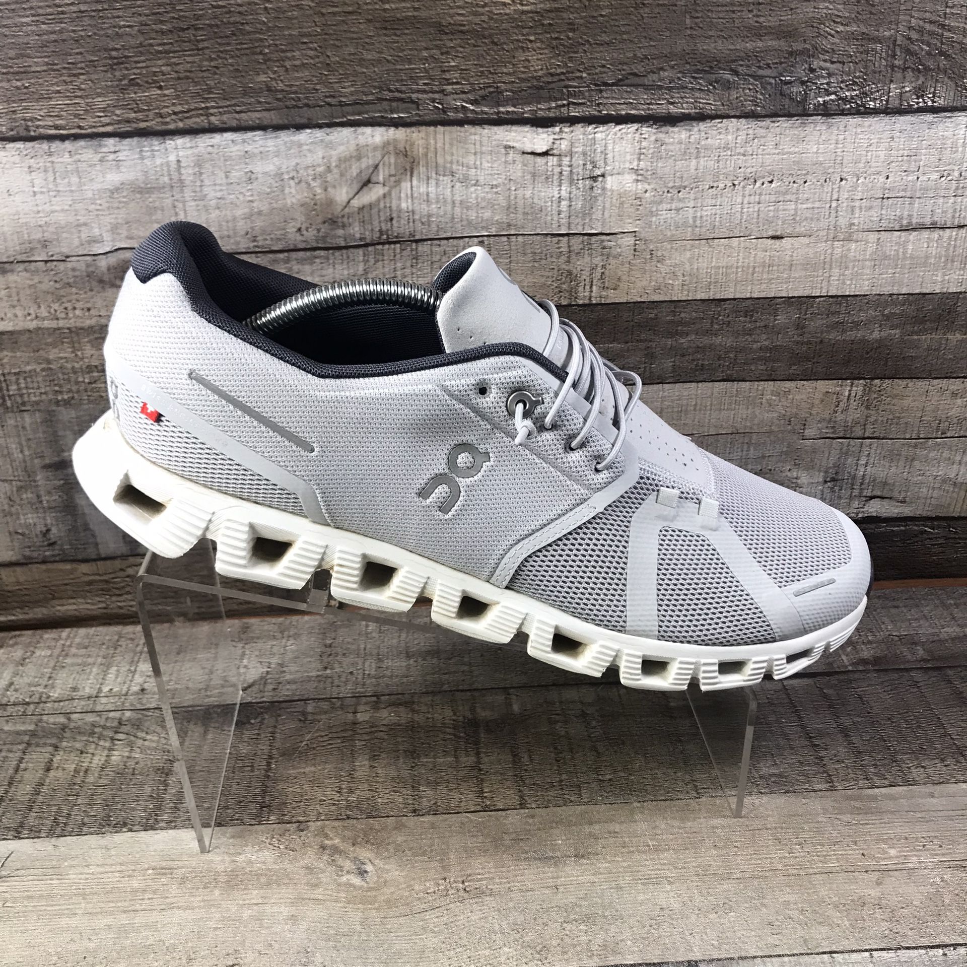 OnCloud Glacier 5 Mens Gray Running Walking Shoes Sneakers Size 11.5