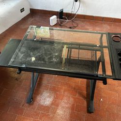 Glass Tilting Desk