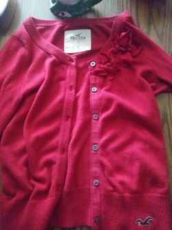 Hollister dress button down sweater
