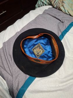 Vintage black wool berets