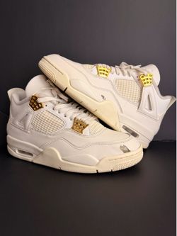 Jordan 4 metallic gold